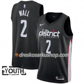 Dječji NBA Dres Washington Wizards John Wall 2 Nike 2018-19 City Edition Crna Swingman